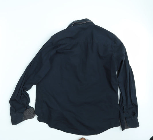 NEXT Mens Blue    Button-Up Size M