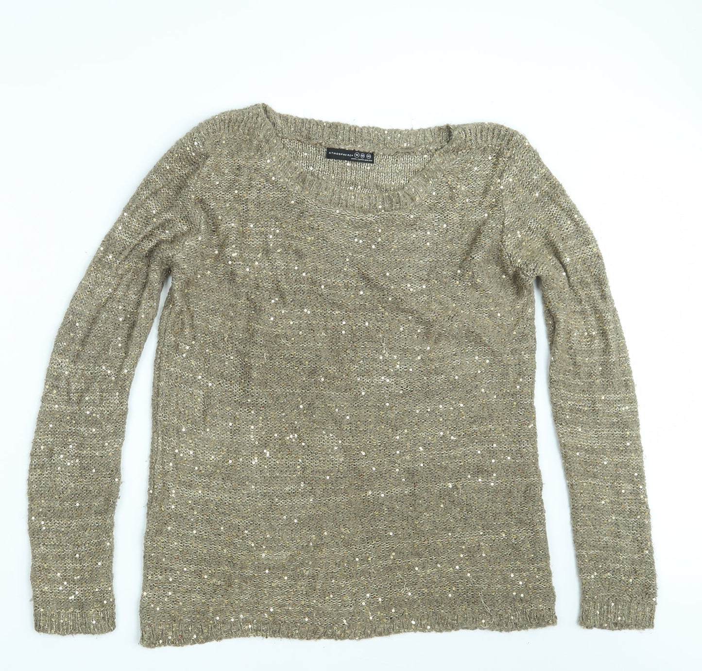 Womens UK Size 14 Atmosphere Beige Pullover Jumper
