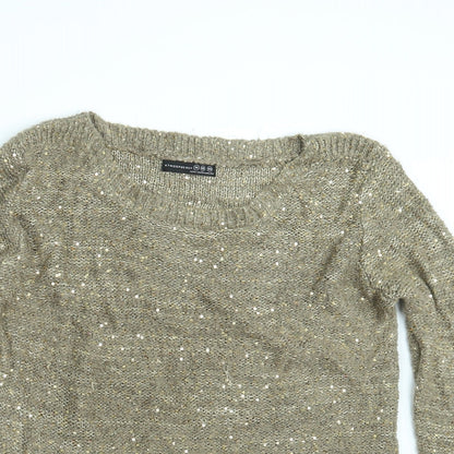 Womens UK Size 14 Atmosphere Beige Pullover Jumper