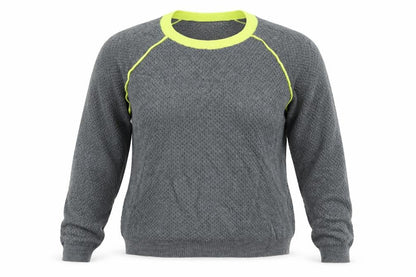 Front view of LCW Casual women’s grey knit jumper, size M
