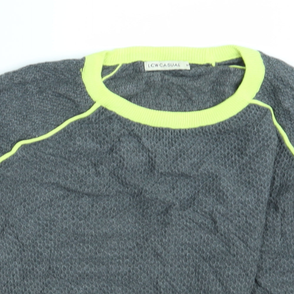 LCW Casual Womens Grey  Knit Pullover Jumper Size M