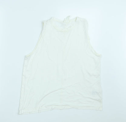 H&M Womens White   Basic Tank Size M