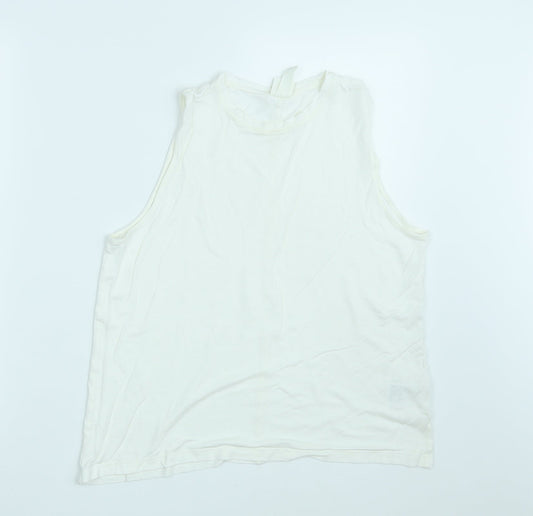 H&M Womens White   Basic Tank Size M
