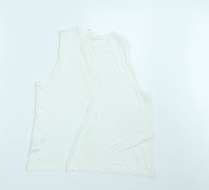 H&M Womens White   Basic Tank Size M