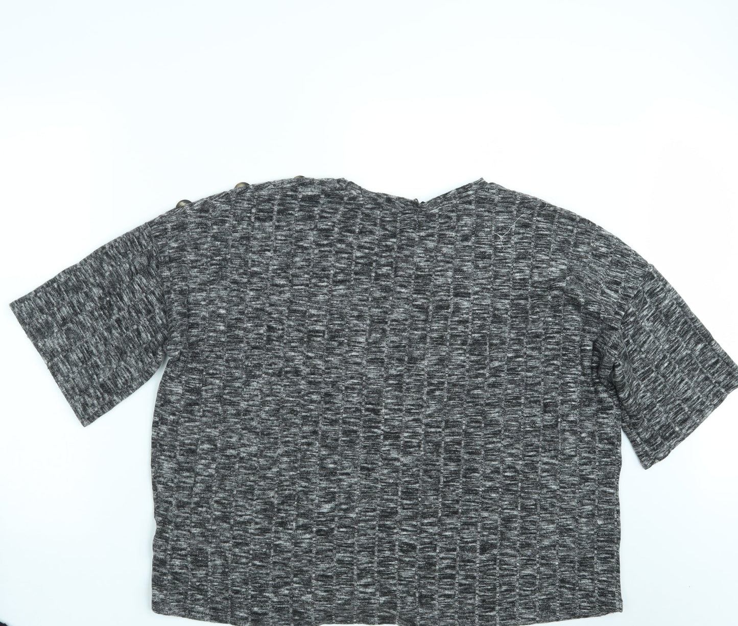 F&F Womens Grey   Cropped T-Shirt Size 18