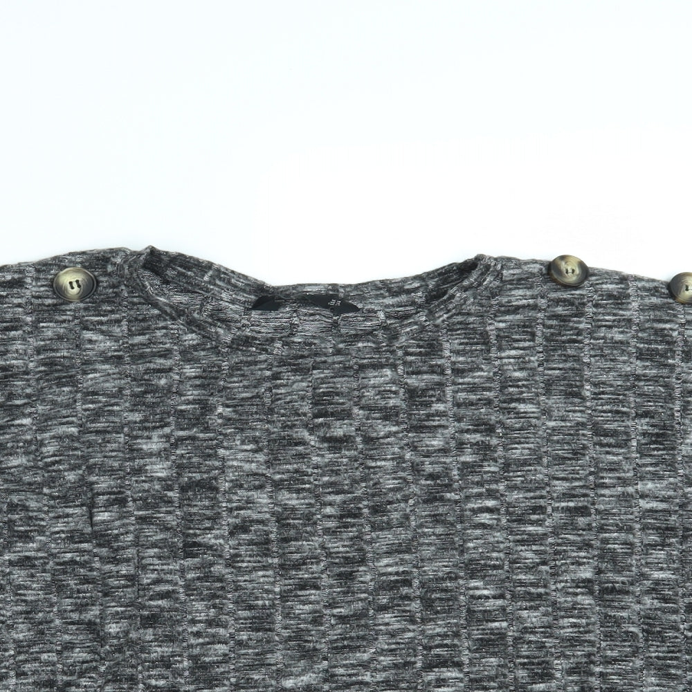 F&F Womens Grey   Cropped T-Shirt Size 18