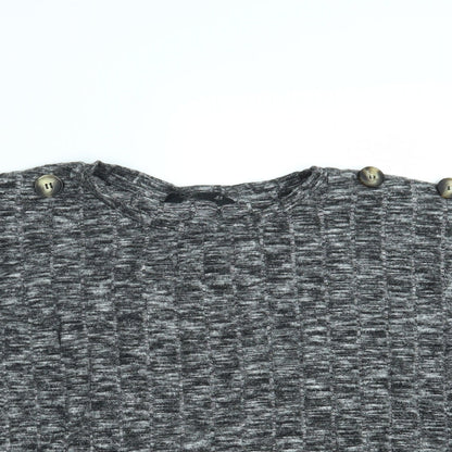 F&F Womens Grey   Cropped T-Shirt Size 18