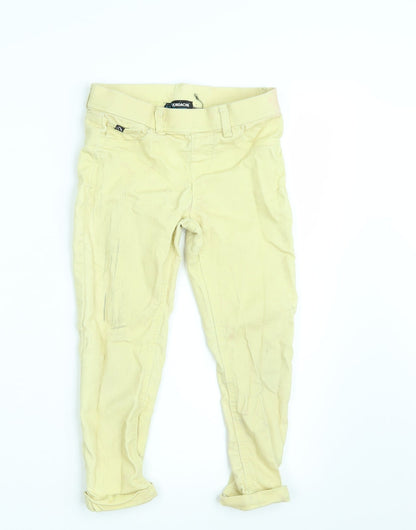 Jordache Girls Yellow   Jegging Trousers Size 7-8 Years - Inside Leg 17 Inches