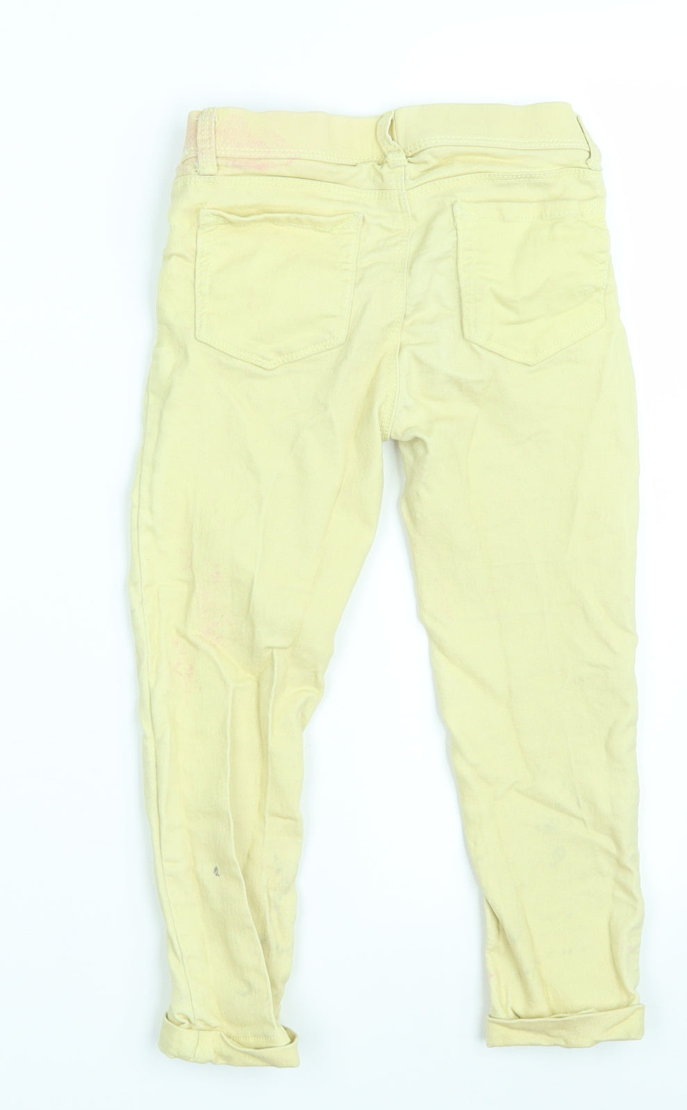 Jordache Girls Yellow   Jegging Trousers Size 7-8 Years - Inside Leg 17 Inches