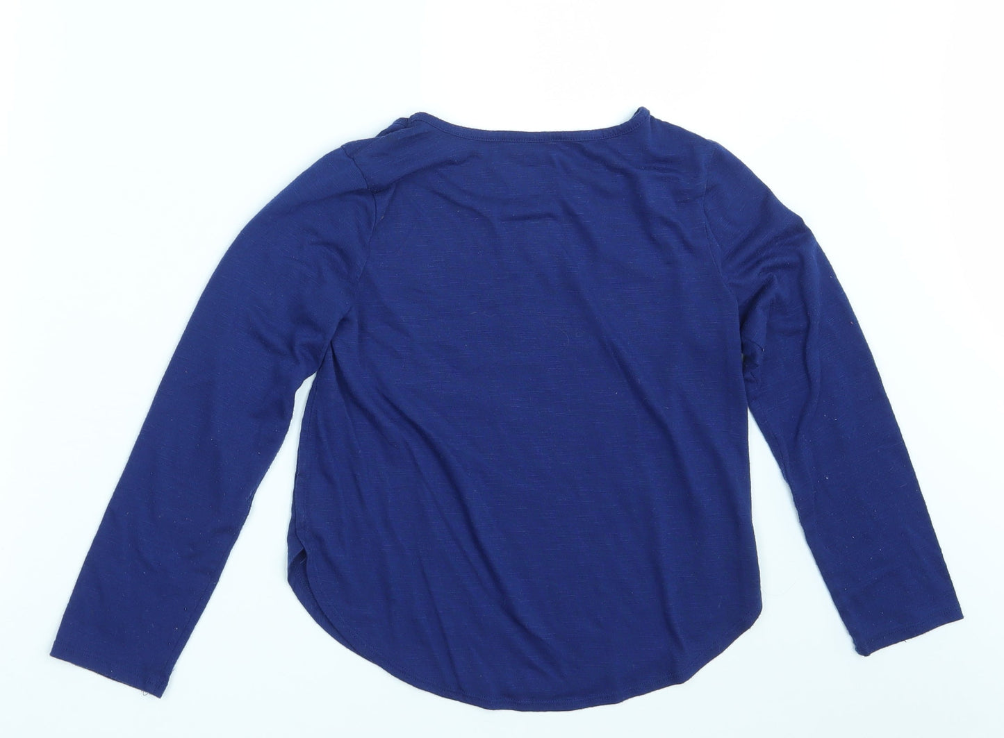 Kohl's Girls Blue  Rayon Pullover Sweatshirt Size M  - Seasonal Christmas Festive Holiday