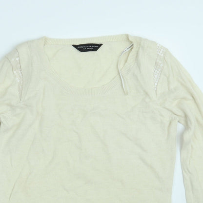 Womens UK Size 8 Dorothy Perkins Beige Pullover Jumper