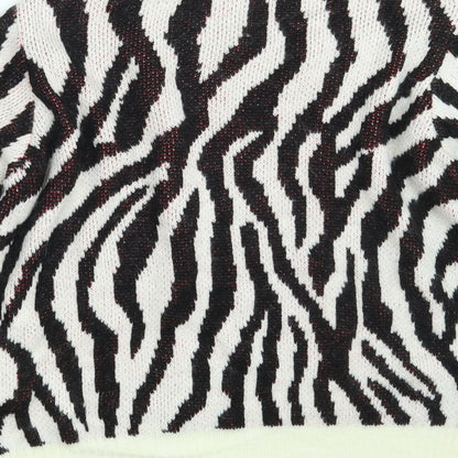 Primark Womens Ivory Animal Print Knit Pullover Jumper Size 10  - Unicorn