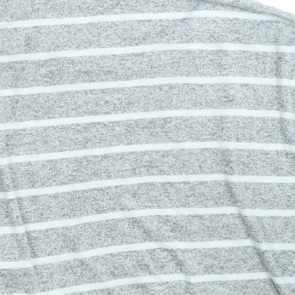 TU Womens Grey Striped  Pullover Jumper Size 12  - Lounge Wear