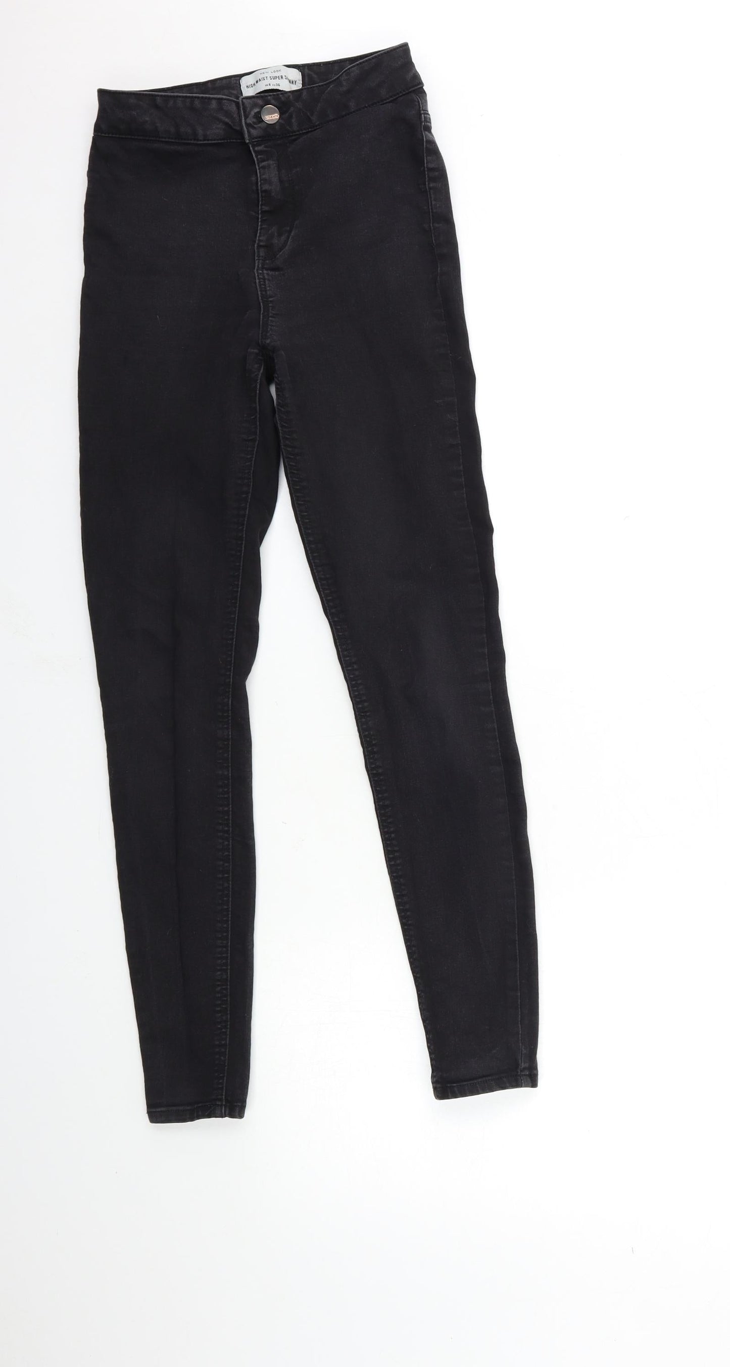 New Look Womens Black  Denim Skinny Jeans Size 8 L27 in