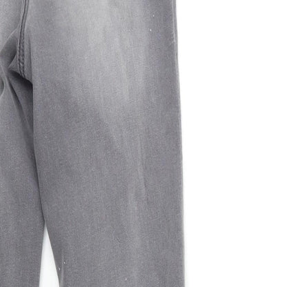Womens UK Size 8 Papaya Regular Fit Skinny Grey Jeans
