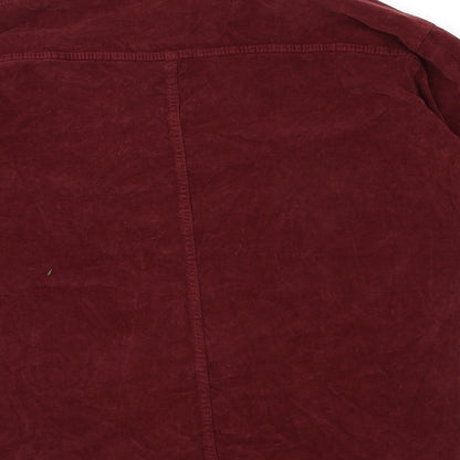 Select Womens Red  Corduroy Shirt Dress  Size 8