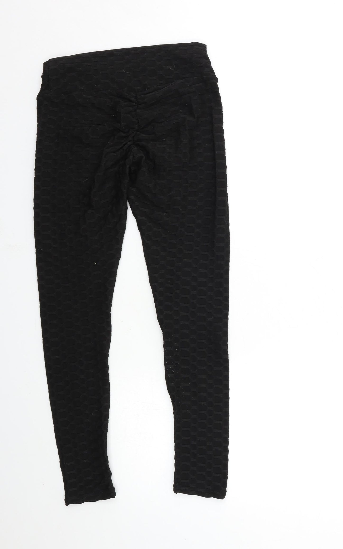 Womens UK Size M Preworn  Carrot Black Leggings