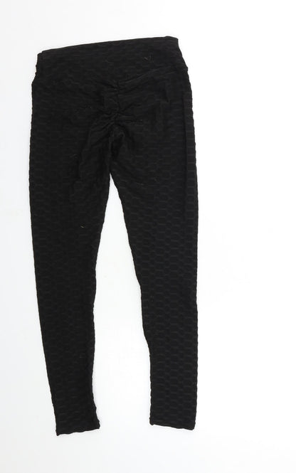 Womens UK Size M Preworn  Carrot Black Leggings