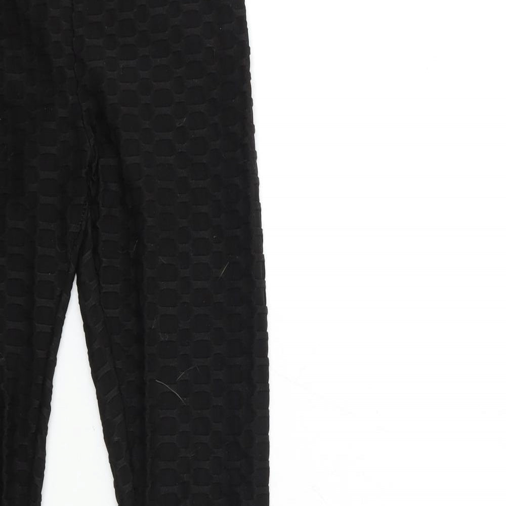 Womens UK Size M Preworn  Carrot Black Leggings
