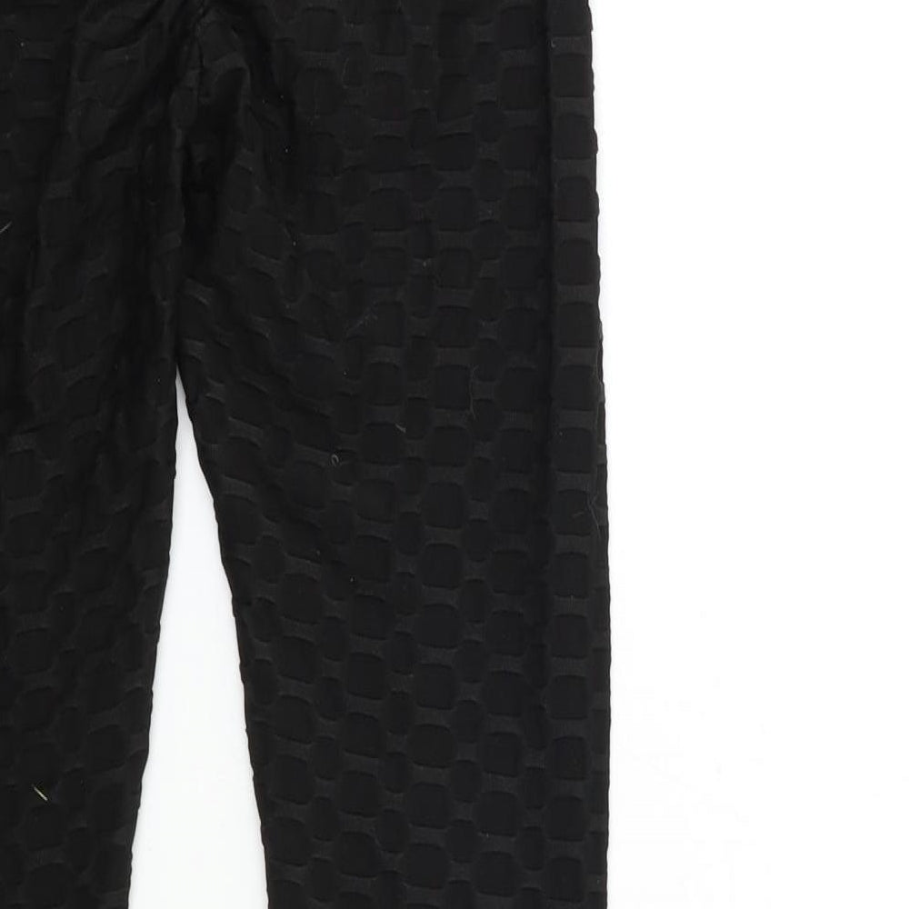 Womens UK Size M Preworn  Carrot Black Leggings