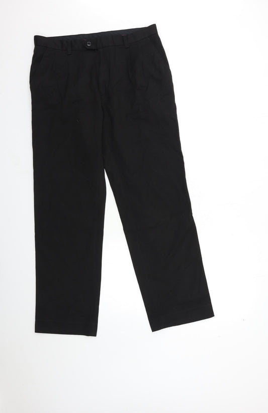 Womens UK Size 34 in NEXT Regular Fit  Black Trousers