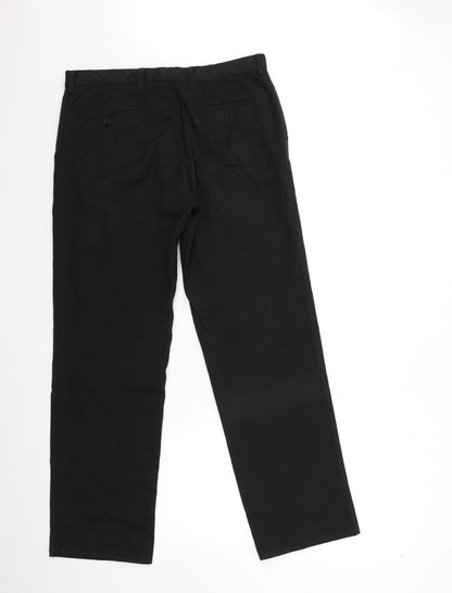 Womens UK Size 34 in NEXT Regular Fit  Black Trousers