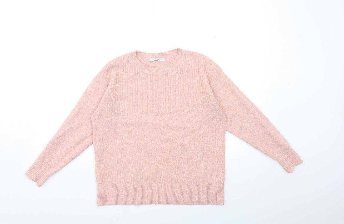 George Womens Pink  Knit Pullover Jumper Size S