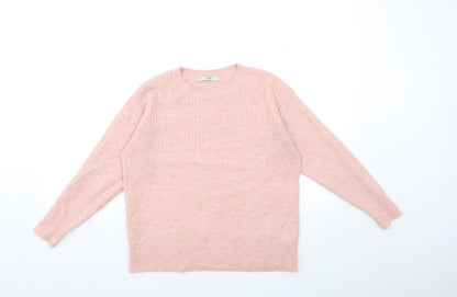 George Womens Pink  Knit Pullover Jumper Size S