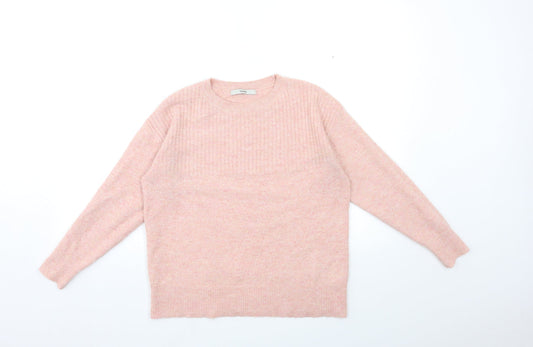 George Womens Pink  Knit Pullover Jumper Size S