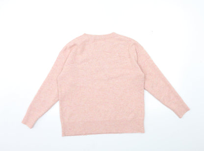 George Womens Pink  Knit Pullover Jumper Size S