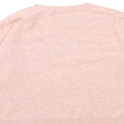George Womens Pink  Knit Pullover Jumper Size S