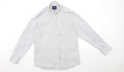 Mens UK Size M Charles Tyrwhitt Blue  Button-Up Long Sleeve Casual Shirt