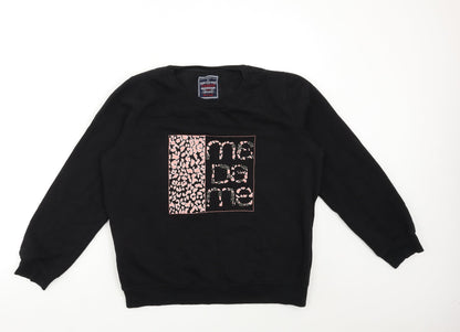 Womens UK Size XL SUPER PREMIUM Black Pullover Sweatshirt
