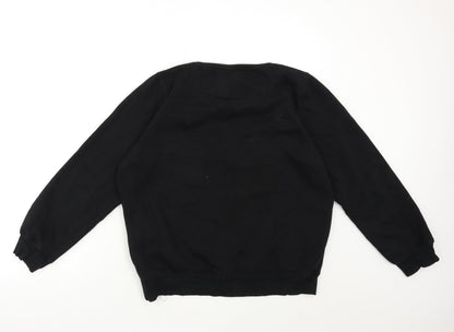 Womens UK Size XL SUPER PREMIUM Black Pullover Sweatshirt
