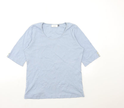 Womens UK Size M Adini Blue Basic T-Shirt