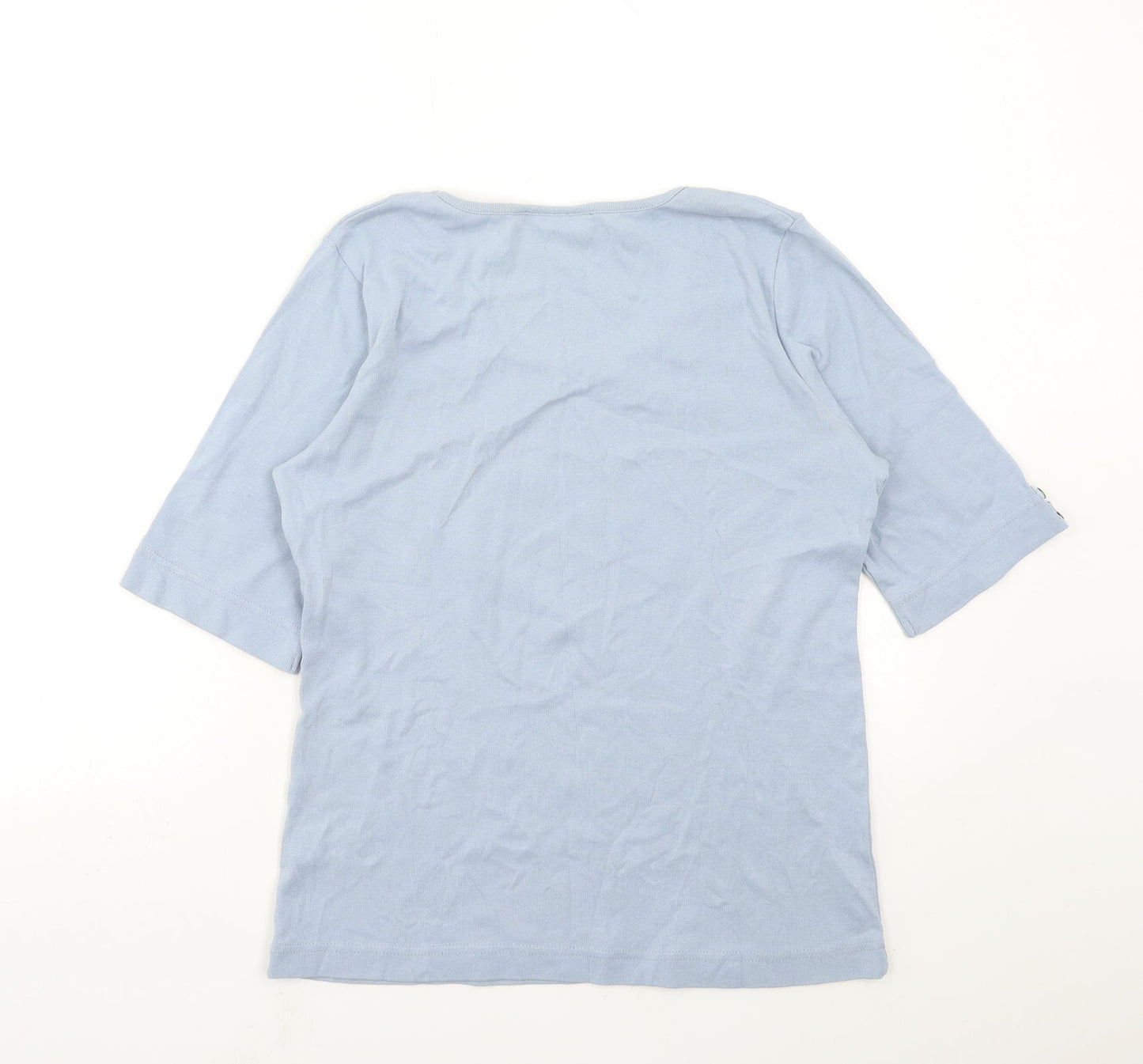 Womens UK Size M Adini Blue Basic T-Shirt