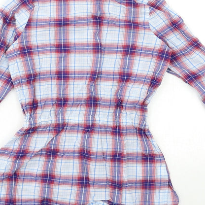 Country Road Girls Blue Check  Shirt Dress  Size 4 Years