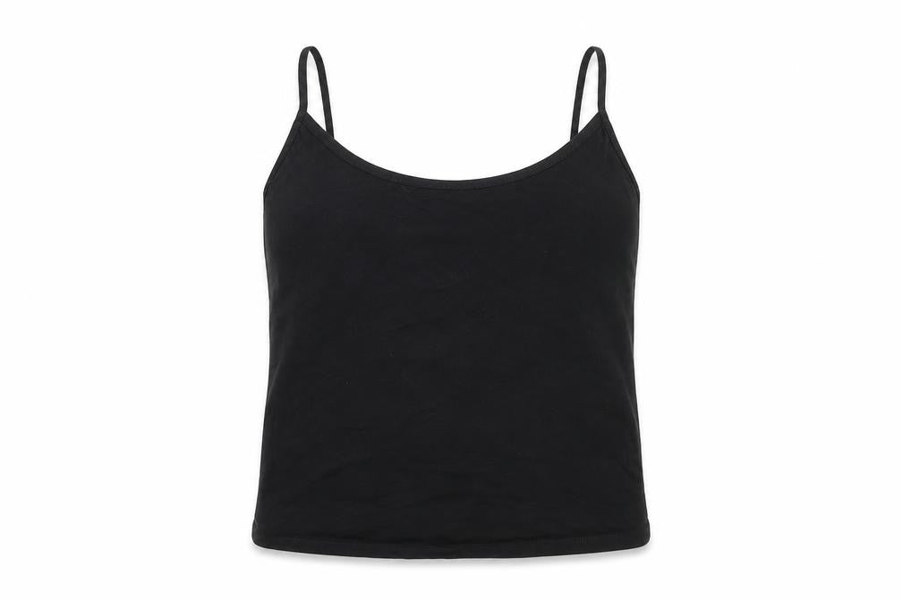 Womens UK Size 14 Boohoo Black Basic Tank