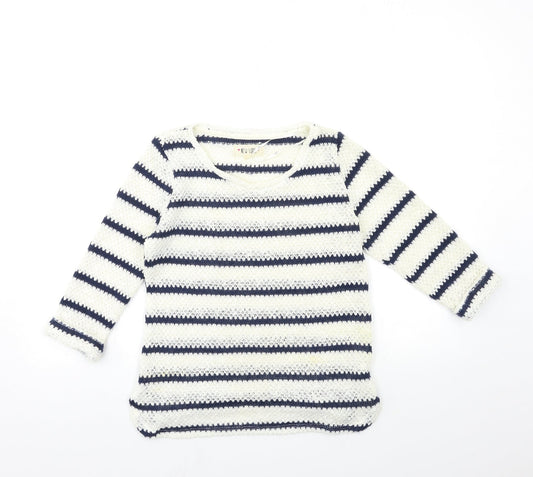 Womens UK Size 8 New Look White Pullover Jumper