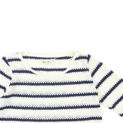 Womens UK Size 8 New Look White Pullover Jumper