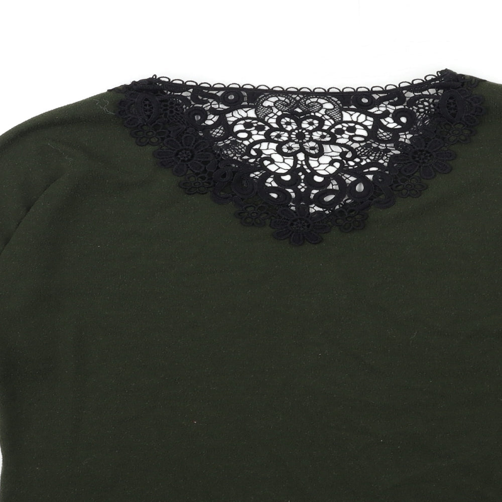 Womens UK Size 8 Dorothy Perkins Green Pullover Jumper