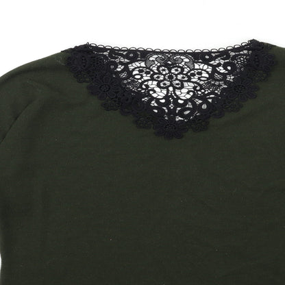 Womens UK Size 8 Dorothy Perkins Green Pullover Jumper