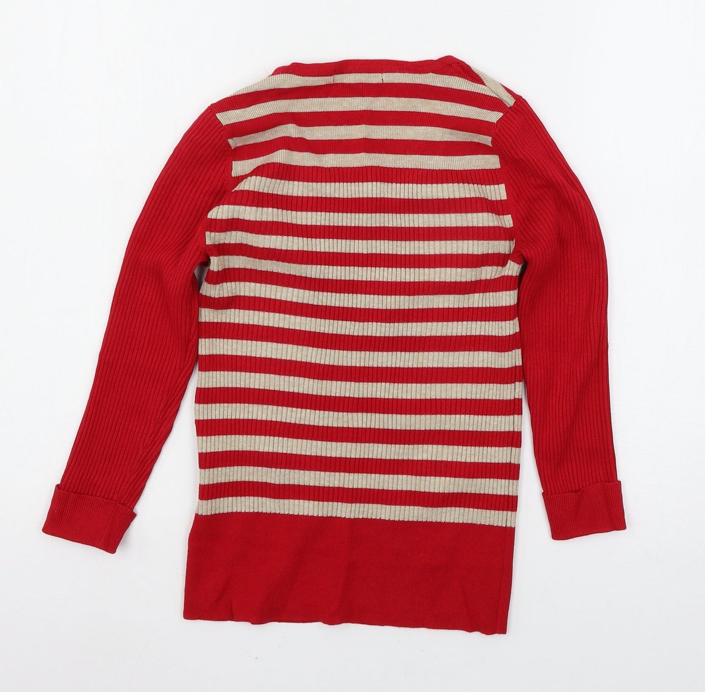 Womens UK Size 8 Marks and Spencer Red Pullover Jumper