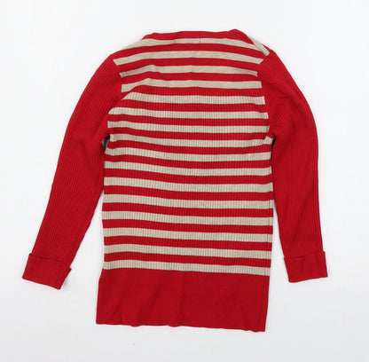 Womens UK Size 8 Marks and Spencer Red Pullover Jumper