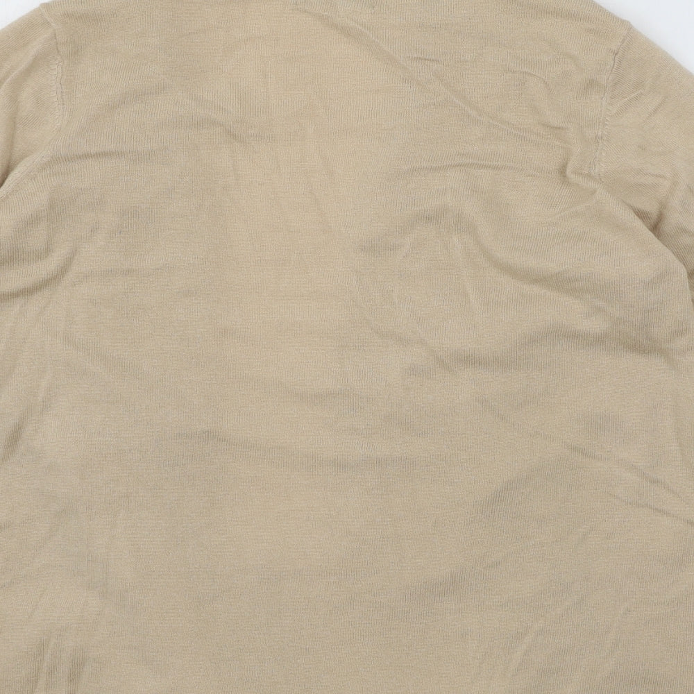 Womens UK Size M Bonmarché Beige Cardigan Jumper
