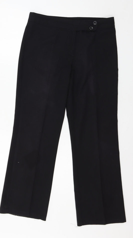 George Womens Black   Trousers  Size 10 L26 in
