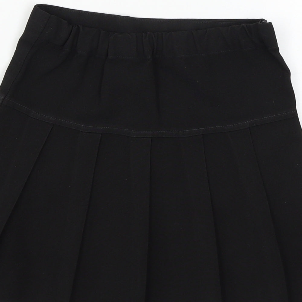 Marks and Spencer Girls Black   Flare Skirt Size 6 Years