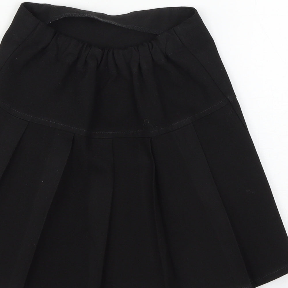 Marks and Spencer Girls Black   Flare Skirt Size 6 Years