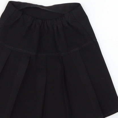 Marks and Spencer Girls Black   Flare Skirt Size 6 Years