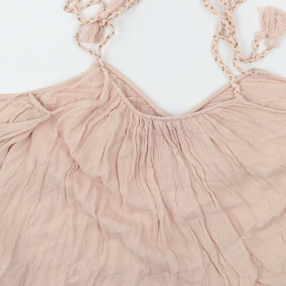 Womens UK Size 10 River Island Pink Basic Blouse
